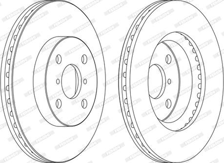 Ferodo DDF1587C-1-D - Спирачен диск vvparts.bg