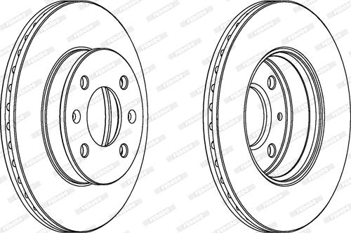 Ferodo DDF1529 - Спирачен диск vvparts.bg