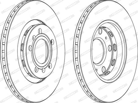 Ferodo DDF1526C-D - Спирачен диск vvparts.bg