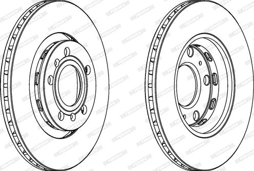 Ferodo DDF1526 - Спирачен диск vvparts.bg