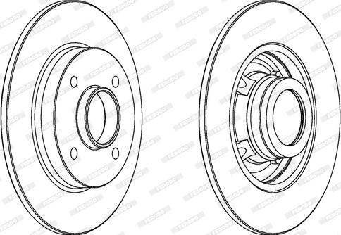 Ferodo DDF1523C-1 - Спирачен диск vvparts.bg