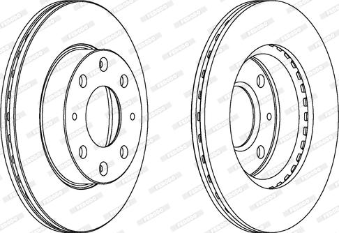 Ferodo DDF152 - Спирачен диск vvparts.bg