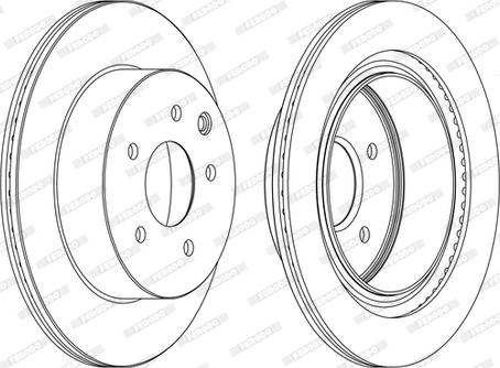 Ferodo DDF1579C-D - Спирачен диск vvparts.bg