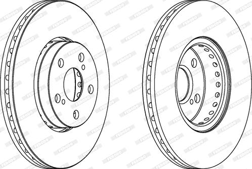 Ferodo DDF1575C - Спирачен диск vvparts.bg