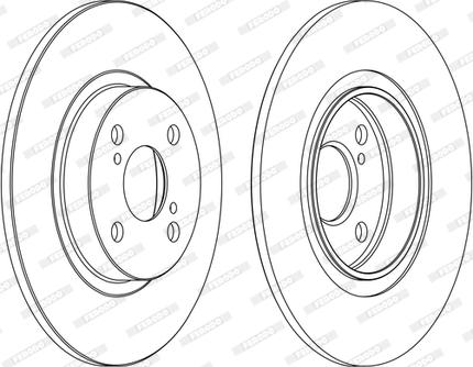 Ferodo DDF1576C - Спирачен диск vvparts.bg