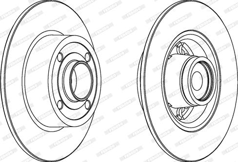 Ferodo DDF157-1 - Спирачен диск vvparts.bg