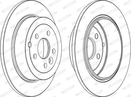 Ferodo DDF1578C-1-D - Спирачен диск vvparts.bg