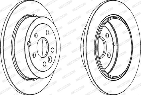 Ferodo DDF1578 - Спирачен диск vvparts.bg