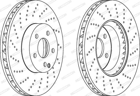 Ferodo DDF1694C - Спирачен диск vvparts.bg