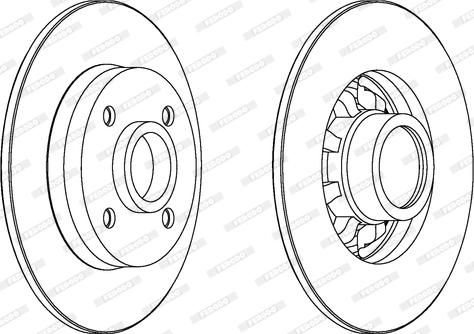 Ferodo DDF1696 - Спирачен диск vvparts.bg