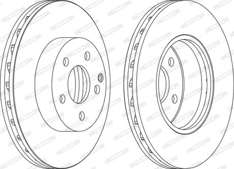 Ferodo DDF1690C-1-D - Спирачен диск vvparts.bg