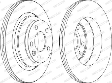 Ferodo DDF1698C - Спирачен диск vvparts.bg