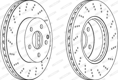 Ferodo DDF1693C - Спирачен диск vvparts.bg