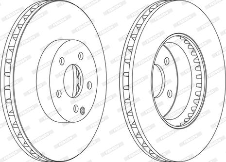 Ferodo DDF1692C-1-D - Спирачен диск vvparts.bg