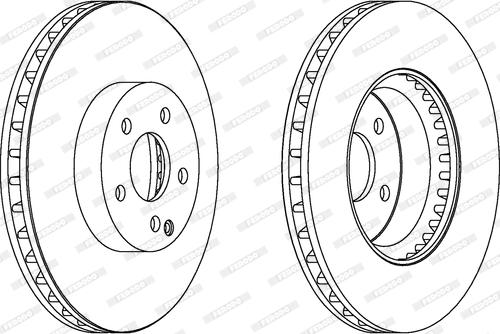 Ferodo DDF1692C-1 - Спирачен диск vvparts.bg