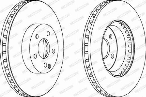 Ferodo DDF1692C - Спирачен диск vvparts.bg