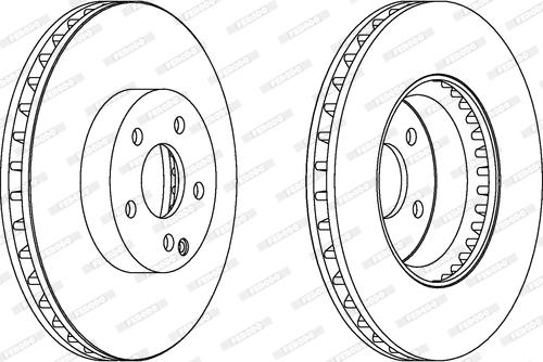 Ferodo DDF1692 - Спирачен диск vvparts.bg