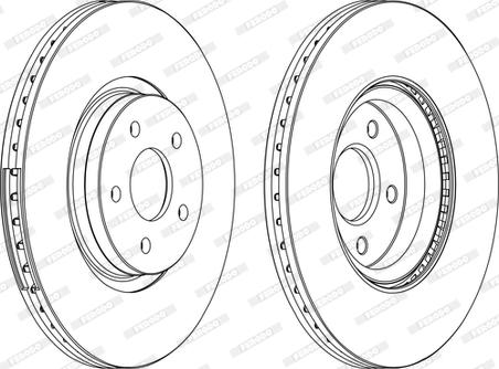 Ferodo DDF1649C-1-D - Спирачен диск vvparts.bg