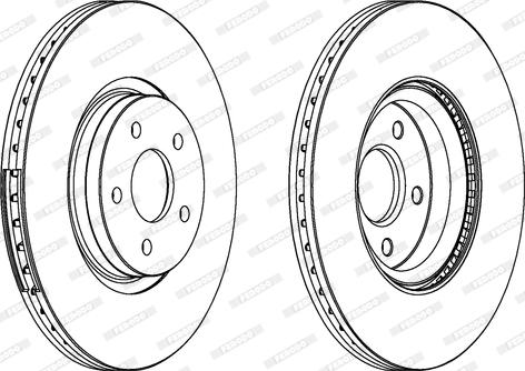 Ferodo DDF1649 - Спирачен диск vvparts.bg