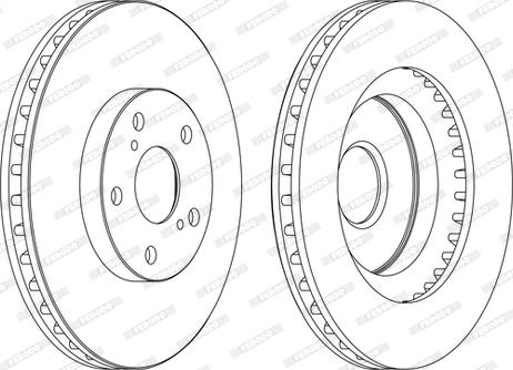 Ferodo DDF1646C-D - Спирачен диск vvparts.bg