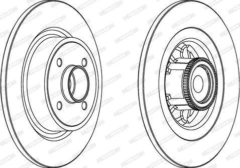 Ferodo DDF164-1 - Спирачен диск vvparts.bg