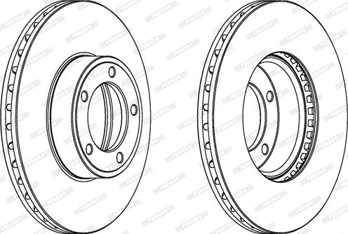 Ferodo DDF164 - Спирачен диск vvparts.bg