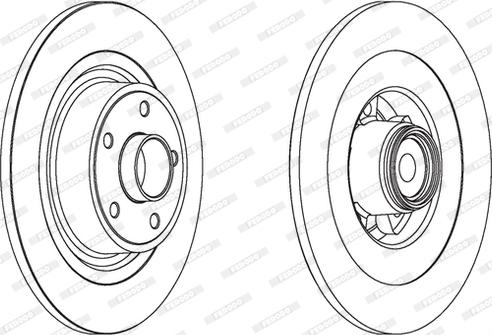 Ferodo DDF1654 - Спирачен диск vvparts.bg