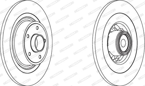 Ferodo DDF1655-1 - Спирачен диск vvparts.bg