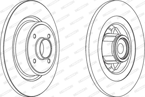 Ferodo DDF1656 - Спирачен диск vvparts.bg