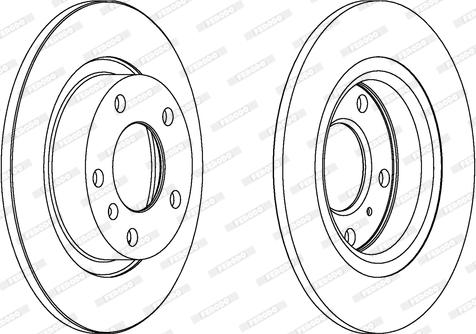 Ferodo DDF1651C - Спирачен диск vvparts.bg