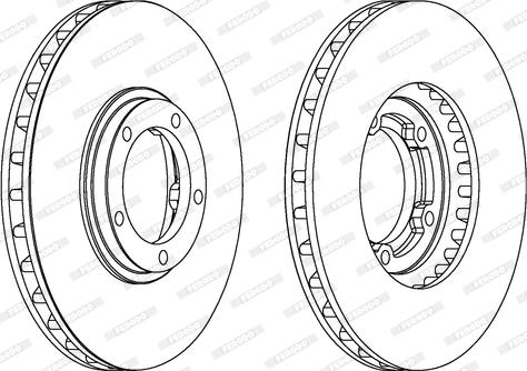 Ferodo DDF1658 - Спирачен диск vvparts.bg