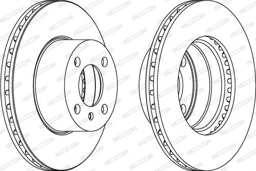 Ferodo DDF165 - Спирачен диск vvparts.bg