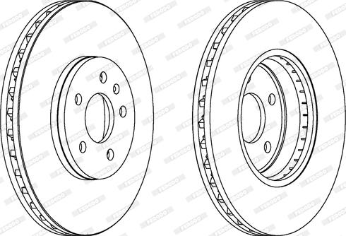 Ferodo DDF1664C - Спирачен диск vvparts.bg