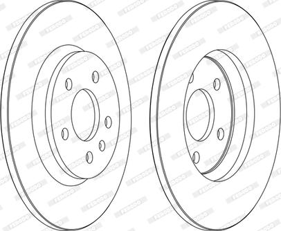 Ferodo DDF1666C-D - Спирачен диск vvparts.bg