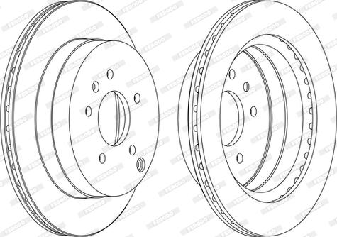 Ferodo DDF1660C-D - Спирачен диск vvparts.bg