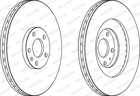 Ferodo DDF1661C - Спирачен диск vvparts.bg