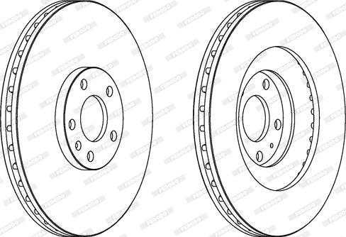 Ferodo DDF166-1 - Спирачен диск vvparts.bg