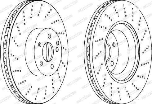 Ferodo DDF1662 - Спирачен диск vvparts.bg