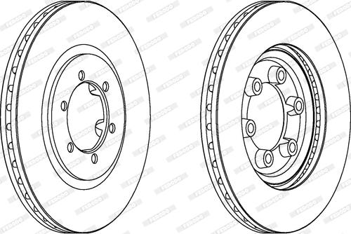 Ferodo DDF1605 - Спирачен диск vvparts.bg