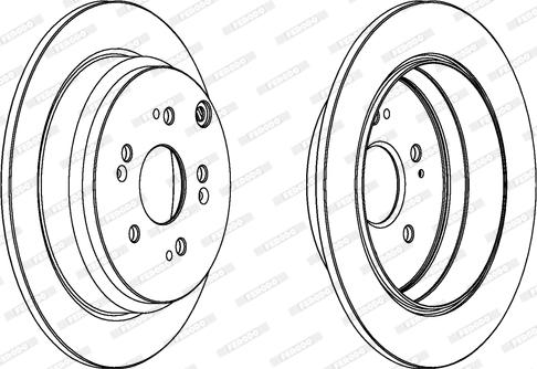 Ferodo DDF1608C - Спирачен диск vvparts.bg