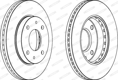 Ferodo DDF1614 - Спирачен диск vvparts.bg