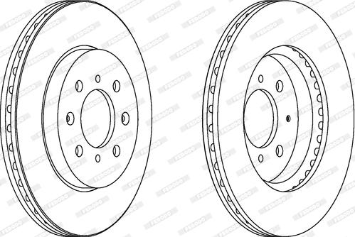 Ferodo DDF1610 - Спирачен диск vvparts.bg