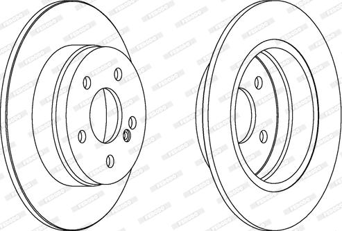 Ferodo DDF1689C - Спирачен диск vvparts.bg