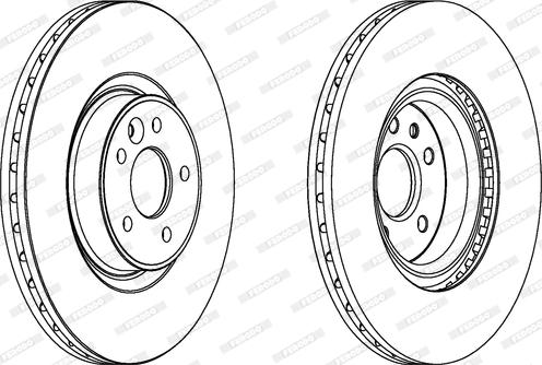 Ferodo DDF1680 - Спирачен диск vvparts.bg