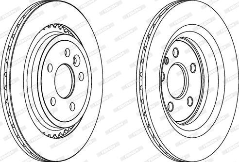 Ferodo DDF1681C - Спирачен диск vvparts.bg