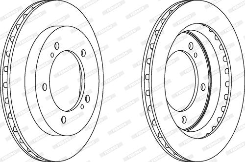 Ferodo DDF1687 - Спирачен диск vvparts.bg