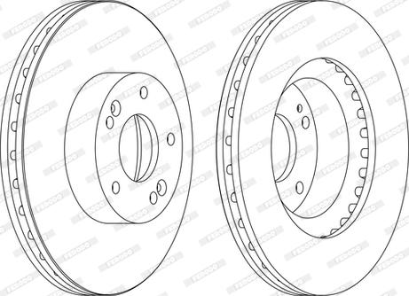 Ferodo DDF1630C-D - Спирачен диск vvparts.bg