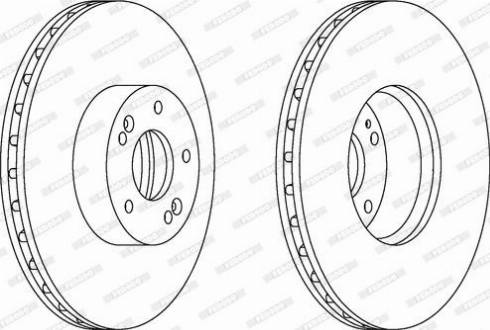 Ferodo DDF1631C - Спирачен диск vvparts.bg