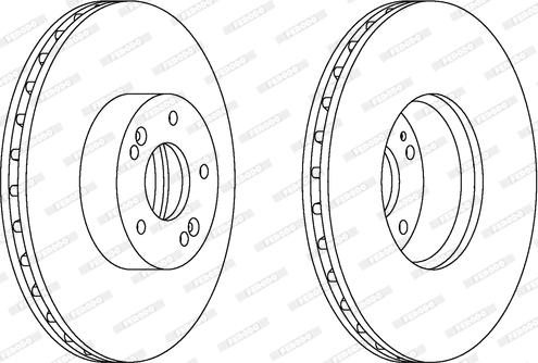 Ferodo DDF163-1 - Спирачен диск vvparts.bg