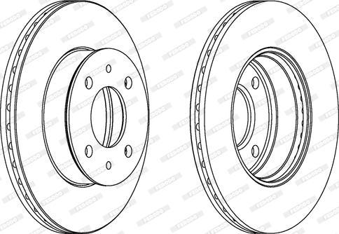 Ferodo DDF1632C - Спирачен диск vvparts.bg